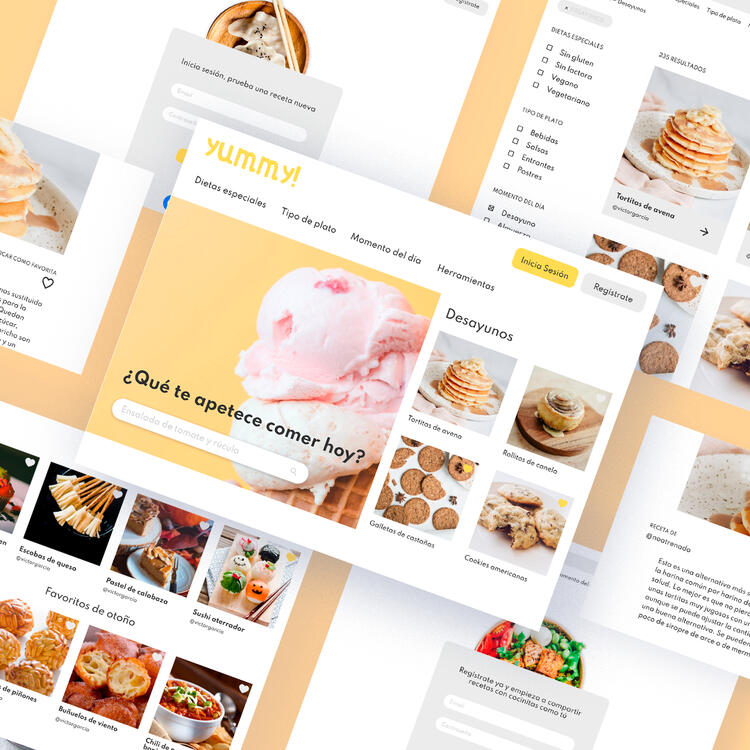 Yummy Website - Pages