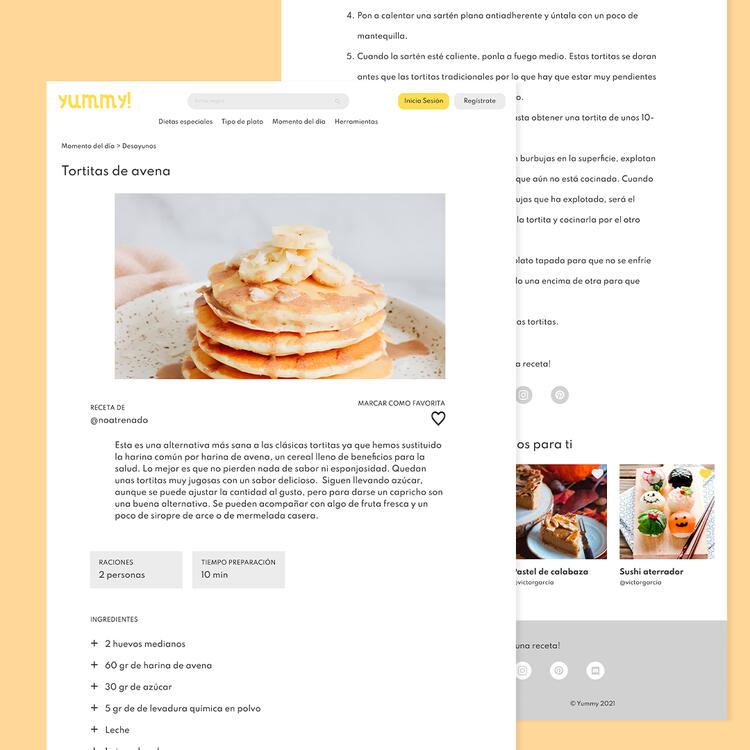 Yummy Website - Recipe